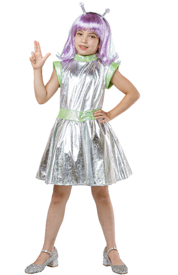ALIEN GIRL CONTAINS HEADPIECE AND DRESS